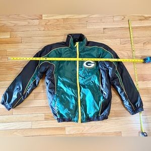 NFL Greenbay Packers Zip Up Jacket with Hood Size Medium